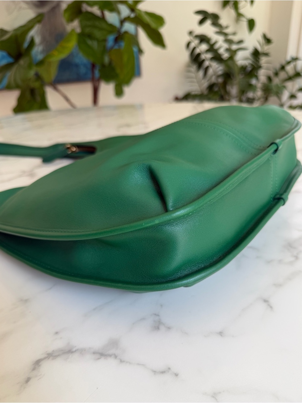 COACH Originals Large Ergo Shoulder Bag 33 Green Glovetanned Leather Brass C2264 - Picture 9 of 16
